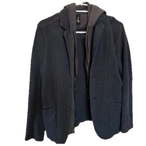 Howe 4 On The Floor Hoodie Blazer Black/Gray Men’s S-Streetwear Casual Preppy